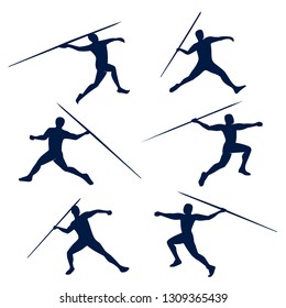 Javelin thrower Royalty Free Stock SVG Vector and Clip Art