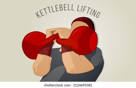 The athlete lifts weights with both hands. Lifting weights.