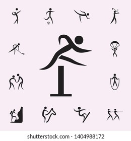 athlete on a horizontal bar icon. Elements of sportsman icon. Premium quality graphic design icon. Signs and symbols collection icon for websites, web design, mobile app on white background
