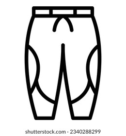 Athlete pants icon outline vector. Fashion workout. Sport outfit