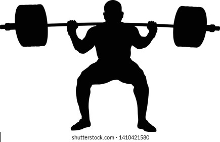 8,273 Weightlifting Barbell Squat Images, Stock Photos & Vectors ...