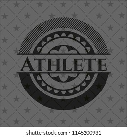 Athlete realistic dark emblem