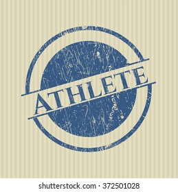 Sello de goma del atleta
