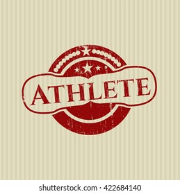 Athlete rubber stamp