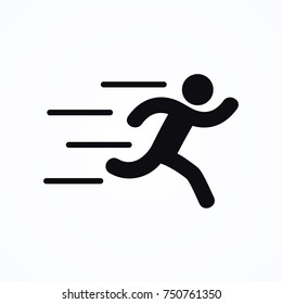 athlete run icon