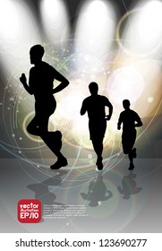 Athlete running