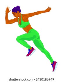 Athlete, Running Woman, Sport woman, Speed, energy, 100 metres running,