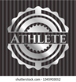 Athlete silvery emblem