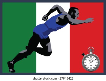 Athlete Sprinter Italian