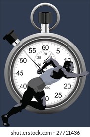 Athlete Sprinting