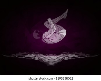 athlete, swimmer, swimming vector