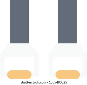 icono del atleta vectorial de color plano 