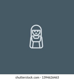 Athlete vector icon. Athlete concept stroke symbol design. Thin graphic elements vector illustration, outline pattern for your web site design, logo, UI. EPS 10.
