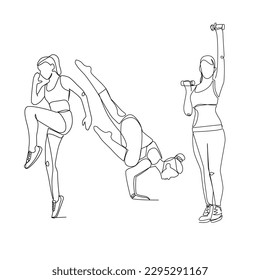 Athlete vector illustration. Hand drawn