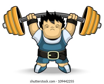 Athlete weightlifter