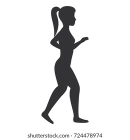 Athlete woman doing exercise