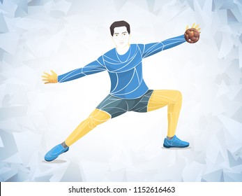 Athlete,goalkeeper handball player sport vector