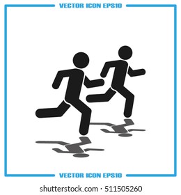 Athletes icon vector illustration EPS 10