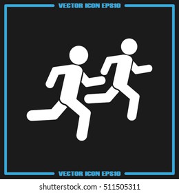 Athletes icon vector illustration EPS 10