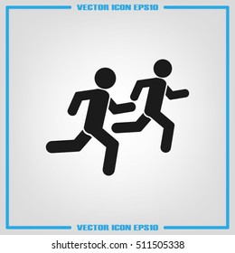 Athletes icon vector illustration EPS 10