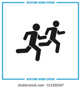 Athletes icon vector illustration EPS 10