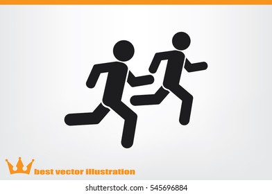 Athletes icon vector illustration EPS 10