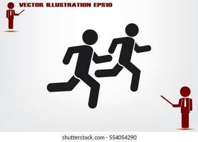 Athletes icon vector illustration EPS 10