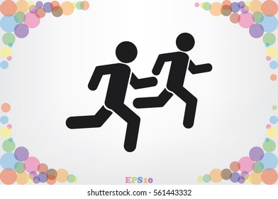 Athletes icon vector illustration EPS 10