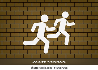 Athletes icon vector illustration EPS 10