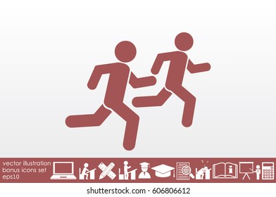 Athletes icon vector illustration EPS 10