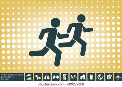 Athletes icon vector illustration EPS 10