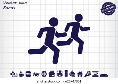Athletes icon vector illustration EPS 10