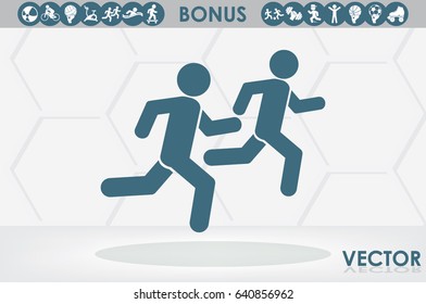Athletes icon vector illustration EPS 10