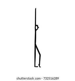 athlete's pictogram. sketch of yoga exercises