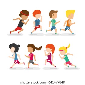 athletes running in competition championship