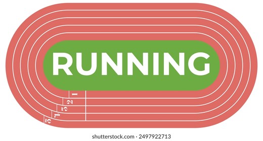 athletes running track vector design