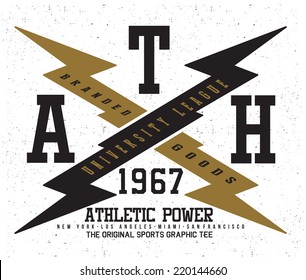 athletic 67 t-shirt graphic