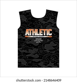 athletic abstract simple t-shirt design