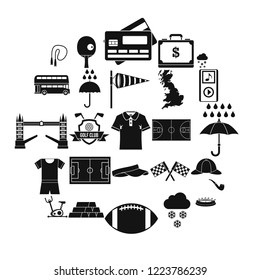 Athletic behavior icons set. Simple set of 25 athletic behavior vector icons for web isolated on white background