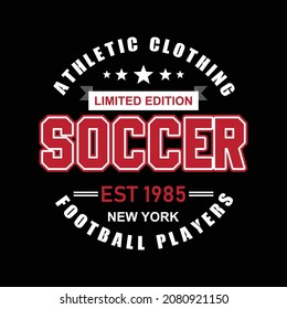 Athletic clothing, limited edition, soccer, football player, t shirt design