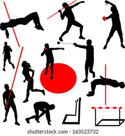 athletic collection - vector