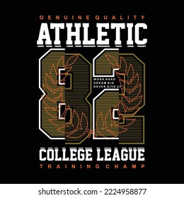 athletic college league, abstract graphics design, surfing typography, t shirt vectors illustration