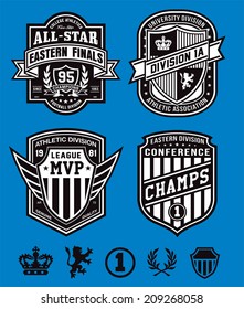 Athletic crest emblems