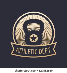 Athletic department, gym emblem