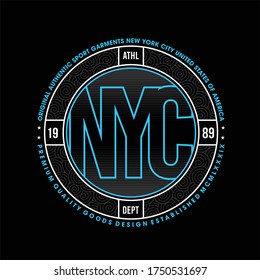 Athletic Dept Nyc Original Sport Garment Stock Vector (Royalty Free ...