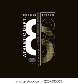 athletic dept. typography for print t shirt
