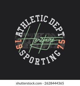 Tipografía atlética profunda para camiseta estampada
