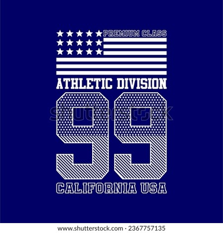 athletic division 99 california simple vintage fashion