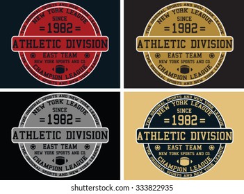 athletic division graphic design, new york t-shirt design