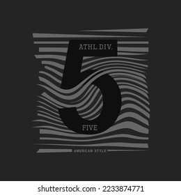 athletic division sport wear t-shirt design